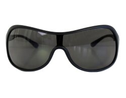Oversize Sonnenbrille schwarz