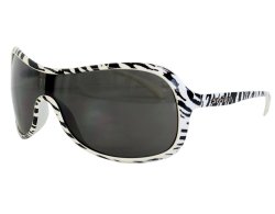 Oversize Sonnenbrille zebra
