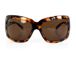 Oversize Sonnenbrille in Schildpatt Optik