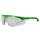 Radbrille 243 neon grün mit klaren Gläsern