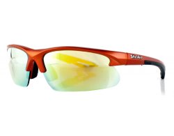Sportbrille 251 orange mit verspiegelten Gl&auml;sern