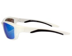 Blau verspiegelte Sportbrille 254 weiß