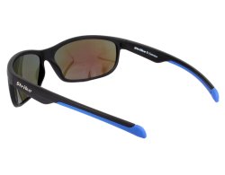 Sportbrille 256 schwarz - blau verspiegelt