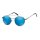 Sonnenbrille mit blau verspiegelten Gl&auml;sern