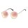 Sonnenbrille mit Doppelsteg und rosa-goldfarben verspiegelten Gl&auml;sern