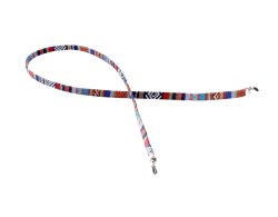 Brillenband mit Azteken-Muster rot-blau