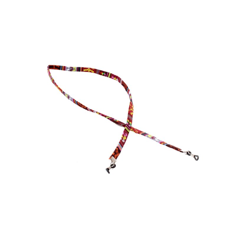 Brillenband mit Azteken-Muster orange-bunt