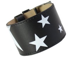 Armband STARS schwarz weiß